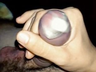 huge precum in condom