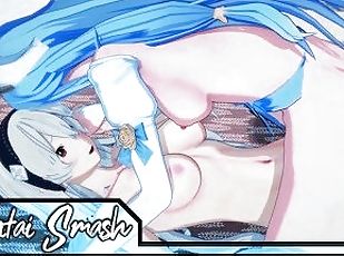 cuatro-patas, lesbiana, anime, hentai, cowgirl, polla