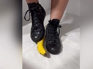 Remaja, Orang latina, Hitam, Kaki, "fetish", Solo, Pisang, Kaki (Legs)