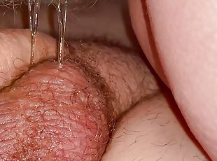 Golden showers on his cock 