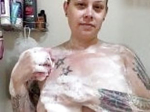 Tuširanje, Mastrubacija, Milf, Mami, Velike lepe ženske, Fingering, Pov, Prha, Solo, Cuckold