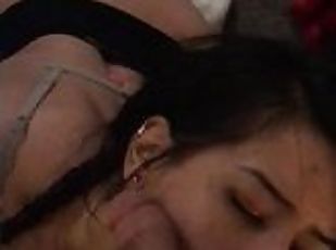 Bapa, Amateur, Perempuan jelita, Menghisap zakar, Zakar besar, Remaja, "deepthroat", Pov, Amerikan, "gagging"