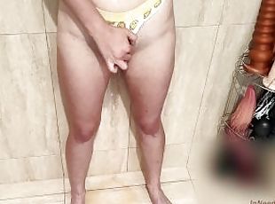 Mandi, Clitoris (bagian atas vagina paling sensitif), Mastubasi, Kencing, Celana dalam wanita, Mandi (Shower), Seorang diri, Basah