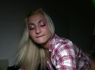 Hundestilling, Pikslikkeri, I ansigtet, Blond, Naturlig, Cowgirl, Penge