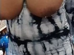 Gros nichons, Public, Ébène, Milf, Belle femme ronde, Horny, Seins, Solo, Clignotant