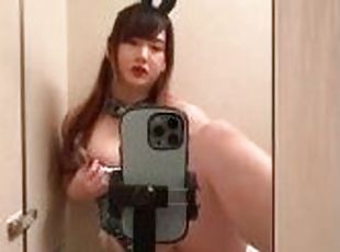 Asiático, Masturbação, Transsexual, Anal, Brinquedo, Japonesa, Hentai, Dildo, Pequeno, Pervertido