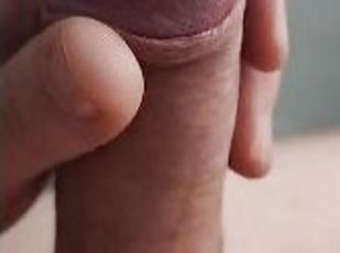 Edging myself dripping precum till i explode