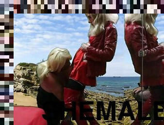 Marina Worships Red Boots