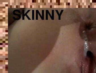 skinny, anal, stor-pikk, tenåring, pov, stram, søt, petite, liten, pikk