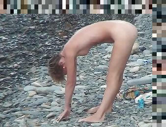 nudist, im-freien, kam, strand, voyeur, junge18, fotze, allein, rasiert, versteckte