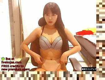 asiatique, gros-nichons, amateur, ados, webcam, gros-seins, seins, solo, coréen, taquinerie