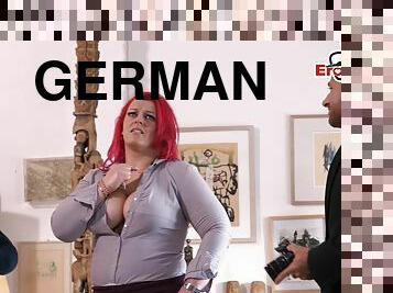 german redhead big tits milf seduced for threesome mmf