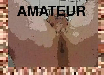 masturbation, orgasme, amateur, anal, ejaculation-sur-le-corps, énorme-bite, maison, branlette, ejaculation-interne, butin