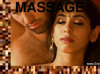 massaggi, indiano, coppie, esotiche, brunette