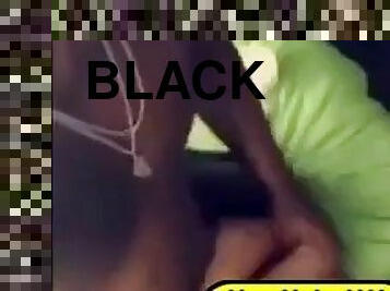 Sexy black girl tittyfucked in snapchat