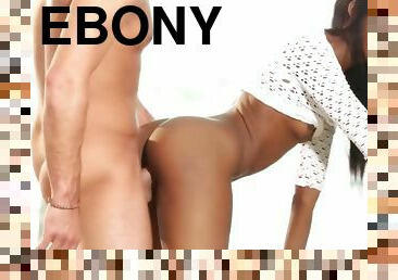 Ebony Girl Adriana Enjoys Sex - Ebony girlfriend takes BWC in interracial