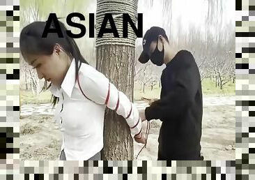 asyalı, açıkhava, kamu, japonca, bdsm, fetiş, park