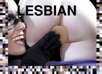 Seductive Lesbians In Super Hero Costumes