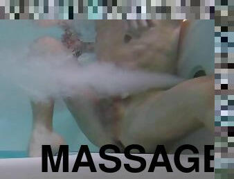 masturbation, public, amateur, massage, ejaculation, piscine, solo, sous-leau