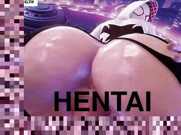 hentai, chevauchement, bite