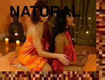 ázijské, masáž, hinduistickej-ženy, pár, prirodzené, erotické