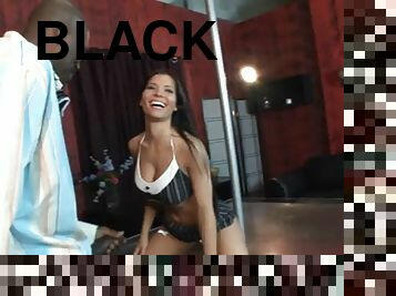 Rebecca takes on a black cock