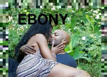 Ebony girl fucks her bf