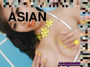 asiatique, transsexuelle, anal, fellation, ladyboy, mignonne, néerlandais, sucer