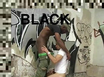 en-plein-air, public, amateur, fellation, ébène, interracial, hardcore, gay, black, française