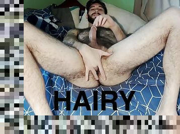 Hairy Ass Solo Cumshot