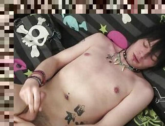 Rocker Boyz - Crazy Rocker Twink Rubs His Fat Cock