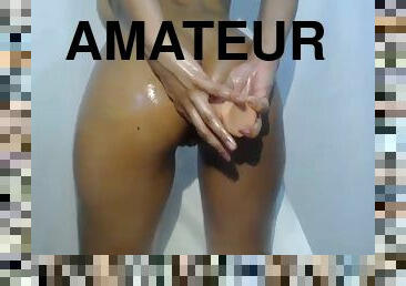 gros-nichons, chatte-pussy, amateur, jouet, ejaculation-interne, salope, webcam, solo, humide