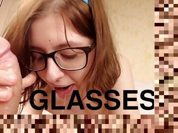 Girl With Glasses Blows One-Eyed Snake