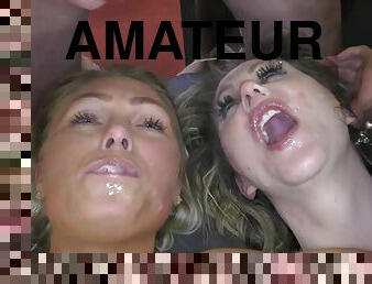 orgie, fête, amateur, anal, fellation, ejaculation-sur-le-corps, interracial, milf, maison, maman