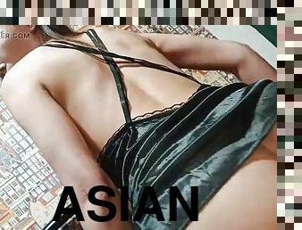 asiatique, amateur, anal, milf, hardcore, maman, japonais, point-de-vue, chevauchement, bout-a-bout