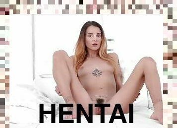 enorme, masturbación, squirting, adolescente, hentai, consolador, a-solas, checa, tatuaje, salvaje