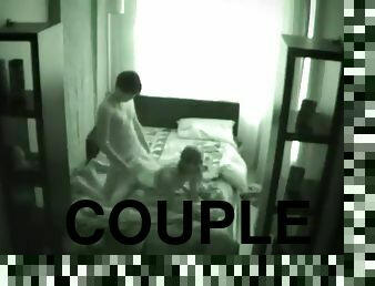 Nonstop sex with a couple in hidden cam vid