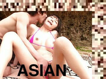 asiatisk, fitta-pussy, smal, brudar, tonåring, ung18, rumpa-butt, petit, bikini, asiatisk-tonåring