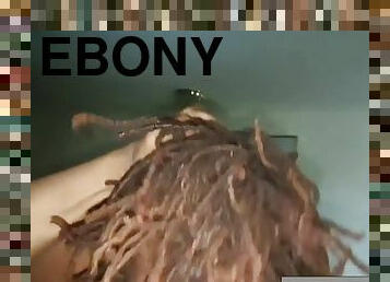 Sexy ebony giving fire head