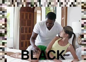 Black coach screwed sporty white teen Gina Gerson