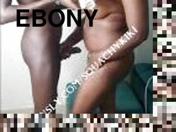 ebony, milfka, pornohviezda, robenie-rukou, čierne, pár, fantazijné, africké