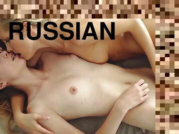 Hungarian And Russian Babes Enjoy A Sensual Lesbian Sex
