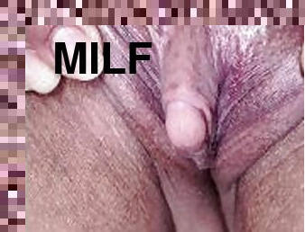 cul, gros-nichons, clito, masturbation, chatte-pussy, amateur, ébène, milf, maison, latina