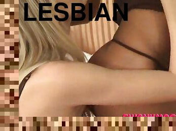 Sexy ladies have some lesbian fun on camera