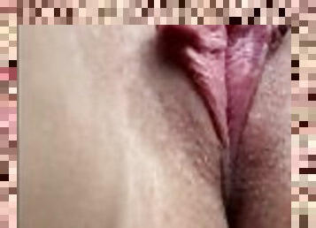 Public masturbation close up