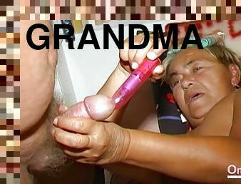 Two Guys Seducing One Grandma And Enjoys Sex With Her