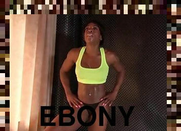 Ebony dom beats up and humiliates pathetic white slave