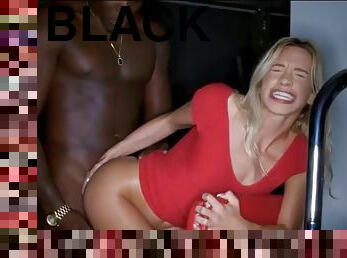 My god! lovely bitch gets big black cock