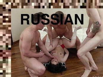 russe, anal, ejaculation-sur-le-corps, hardcore, gangbang, pute, cognage, boules, dure