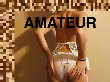 masturbation, amateur, lingerie